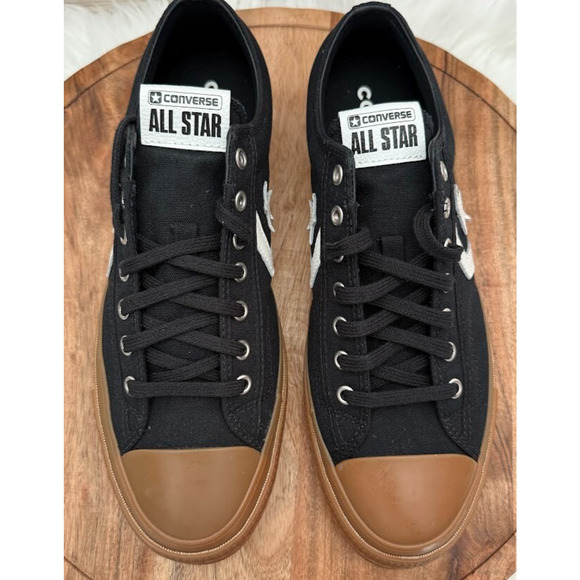 Converse Star Player 76 OX Low Skate Men's Size 9- Wmns 10.5 Black Gum A08847C - Picture 2 of 10